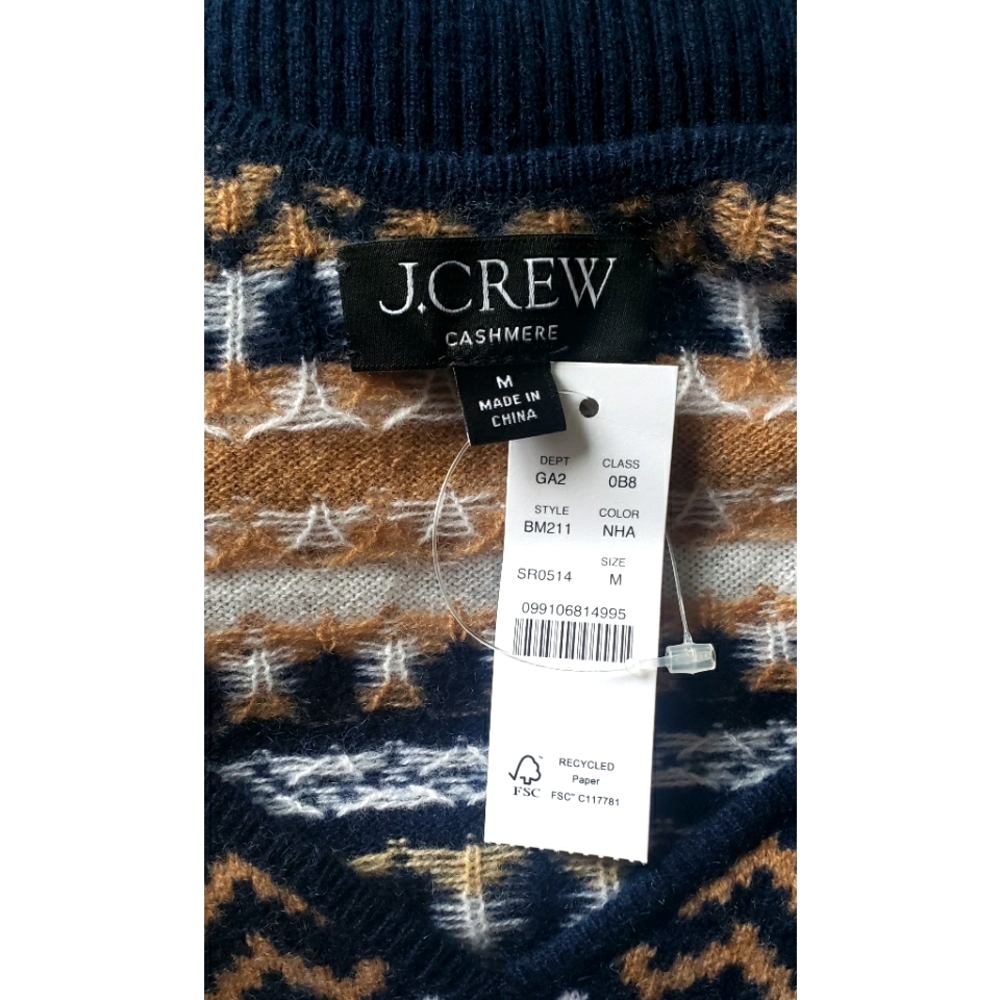 30. J.Crew Cashmere Fair Isle tank top - Picture 10 of 12